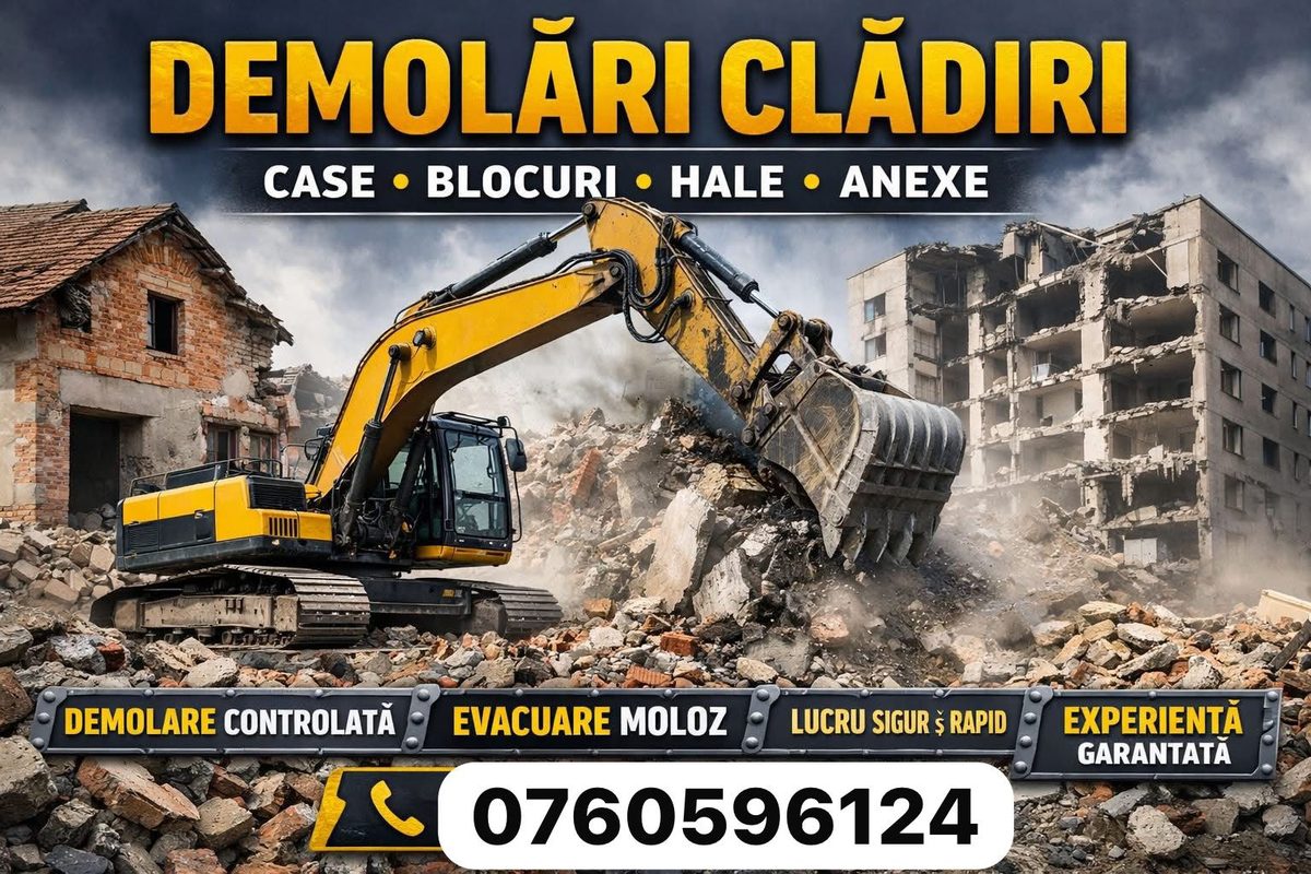 Demolări clădiri controlate