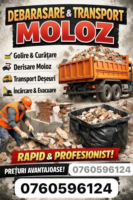 Transport moloz și debarasare