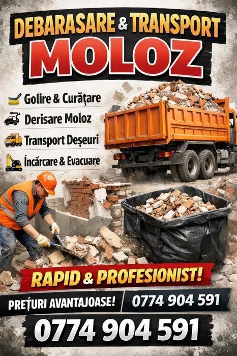 Transport moloz profesional